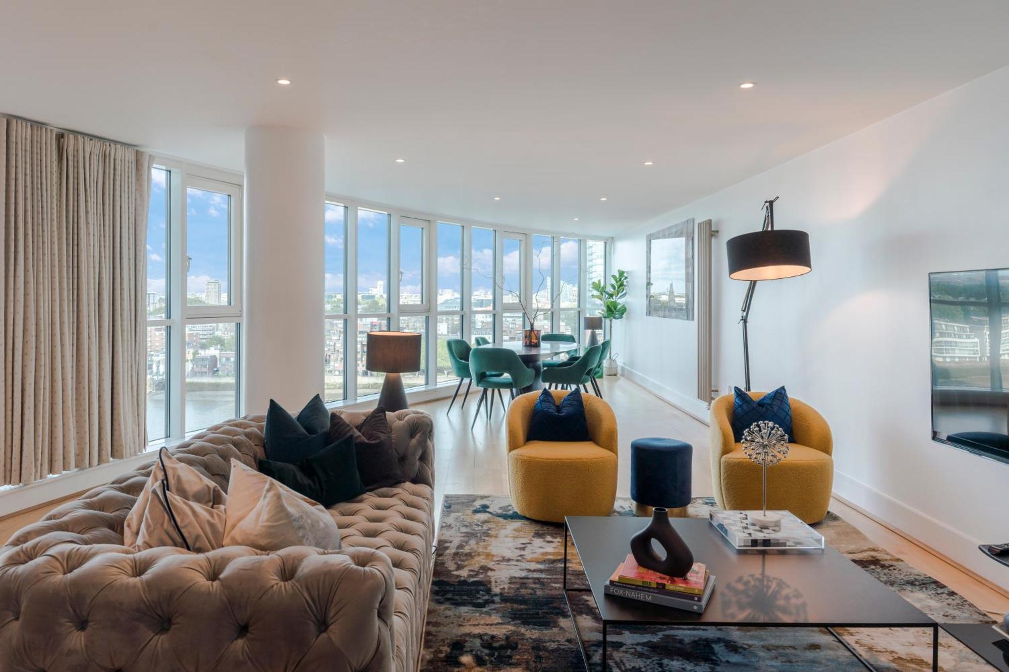 Best Thames View In Town! Large Luxxe Nomad Design Family Home Londra Cameră foto